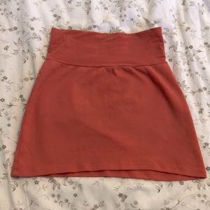 American apparel blood orange mini skirt
